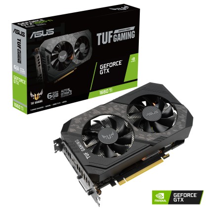 ASUS TUF Gaming Gaming GeForce GTX 1660 Ti EVO OC Edition NVIDIA GeForce GTX 1660 Ti 6 GB GDDR6