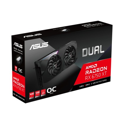ASUS Dual -RX6750XT-O12G AMD Radeon RX 6750 XT 12 GB GDDR6 - CONFEZIONE APERTA