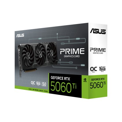 Asus Vga Geforce Rtx 5060 Ti, Prime-Rtx5060Ti-O16G, 16Gb Gddr7, Hdmi/3Dp, 90Yv0Mh2-M0Na00