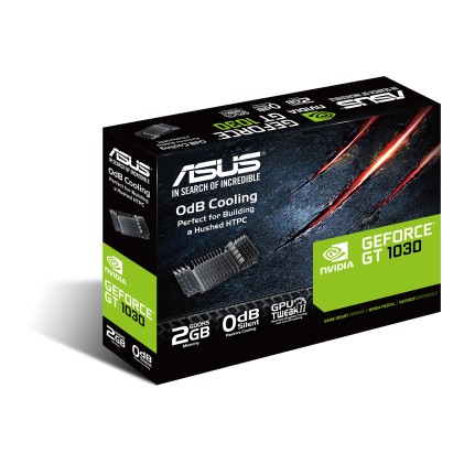 Asus Vga Geforce Gt 1030, Gt1030-Sl-2G-Brk, 2Gb Gdrr5, Dvi/Hdmi, 90Yv0At0-M0Na00