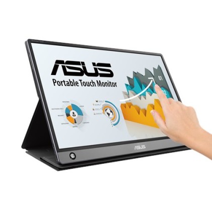 ASUS MB16AMT 15.6inch Portable monitor built in battery WLED IPS 16:9 5ms 60Hz 1920x1080 220cd m2 USB Type C adapter USB Type A 3YW