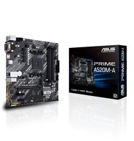 ASUS PRIME A520M-A AM4 4xDIMM DDR4 DVI-D HDMI D-Sub 3xPCIe M.2 4xSATA 6xUSB 3.0 6xUSB 2.0 mATX MB