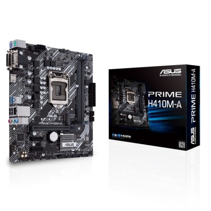 Asus Mb H410, Prime H410M-A Lga 1200, 2Ddr4 Vga Dvi Hdmi Matx, Comet Lake