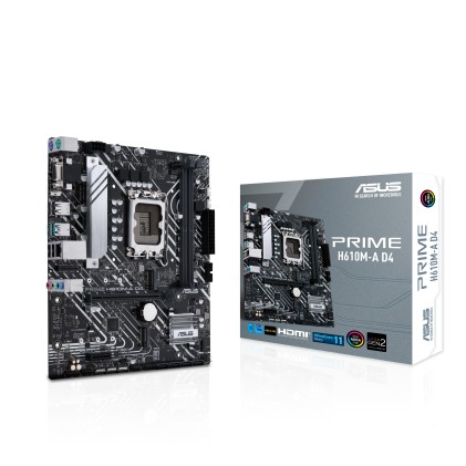 Asus Mb H610, Prime H610M-A D4, Lga1700 ,Dual M2, Alder Lake