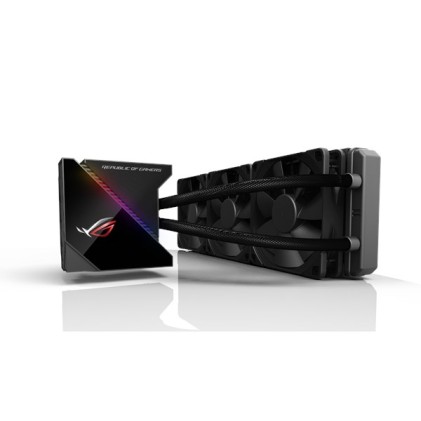ASUS ROG Ryujin 360 all-in-one liquid CPU cooler color OLED Aura 120mm radiator