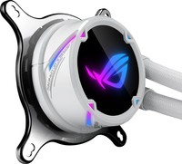 ASUS ROG STRIX LC 360 RGB White Edition liquid CPU cooler with Aura Sync RGB and ASUS ROG 120mm ARGB radiator fan