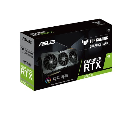 Asus Vga Geforce Rtx 3060 Ti, Tuf-Rtx3060Ti-O8G-V2-Gaming, 8Gb Gddr6, Hdmi*2/Dp*3, 90Yv0G1A-M0Na00