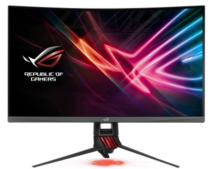 Asus Monitor Curvo 31,5" Led Va Wqhd 16:9 4Ms 144Hz 450 Cdm, Hdr 400, 125 Srgb, Dp/Hdmi, Pivot, Rog
