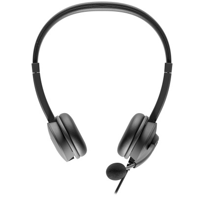 Axtel AXH-FLOWUCDC cuffia e auricolare Cablato A Padiglione Ufficio USB Type-C / USB Type-A Nero