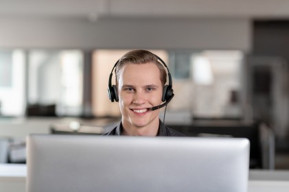 Axtel VOICE UC28 stereo USB-A Auricolare Cablato A Padiglione Ufficio USB tipo A Nero