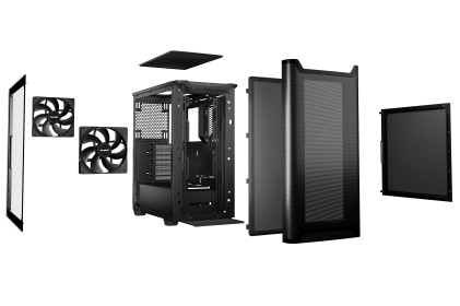 be quiet! PURE BASE 501 Airflow Window Black Midi Tower Nero