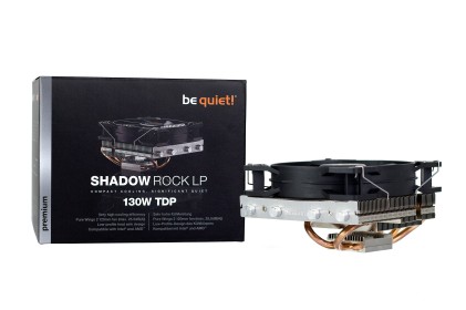 be quiet! Shadow Rock LP Processore Refrigeratore 12 cm Nero, Rame, Argento