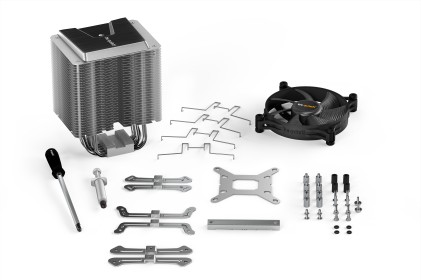 be quiet! BK004 ventola per PC Processore Refrigeratore 12 cm Nero, Grigio