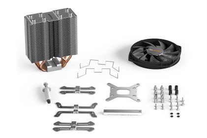 be quiet! SHADOW ROCK SLIM 2 Processore Refrigeratore 13,5 cm Alluminio, Nero, Rame 1 pz