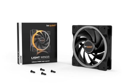 be quiet! Light Wings | 120mm PWM high-speed Case per computer Ventilatore 12 cm Nero 1 pz