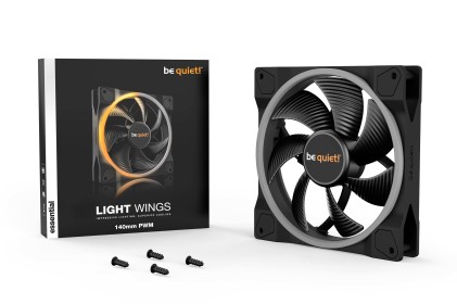 be quiet! Light Wings | 140mm PWM Case per computer Ventilatore 14 cm Nero 1 pz