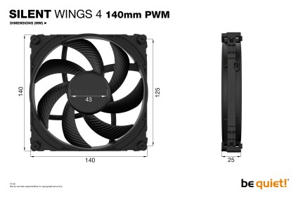 be quiet! SILENT WINGS 4 | 140mm PWM Case per computer Ventilatore 14 cm Nero 1 pz