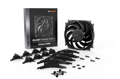 be quiet! SILENT WINGS PRO 4 | 120mm PWM Case per computer Ventilatore 12 cm Nero 1 pz