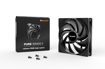 be quiet! Pure Wings 3 140mm PWM high-speed Case per computer Ventilatore 14 cm Nero 1 pz