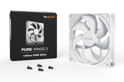 be quiet! Pure Wings 3 140mm PWM White Case per computer Ventilatore 14 cm Bianco 1 pz