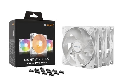 be quiet! LIGHT WINGS LX 120mm PWM 3-Pack White Case per computer Ventilatore 12 cm Bianco 3 pz