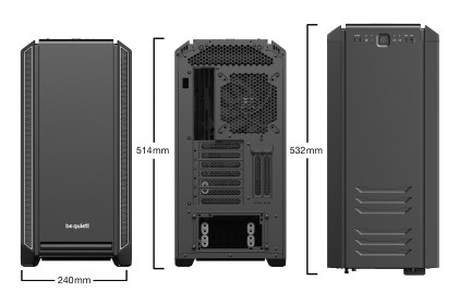 Be Quiet! Case Atx-Eatx Silent Base 601, 7+2 Hdd Slot, 1Xusb2.0, 2Xusb3.0, 1Xaudio I/O, Silver