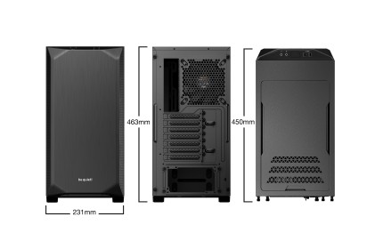Be Quiet! Case Atx Pure Base 500 Black, 2Xusb 3.2, Mic+Audio, 7 Slot Espansione, 2.5/3.5 Drive Bay