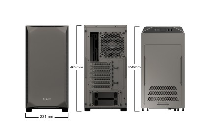 Be Quiet! Case Atx Pure Base 500 Metallic Gray, 2Xusb 3.2, 7 Slot Espansione, 2X3.5/5X2.5 Drive