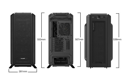 Be Quiet! Case Atx Silent Base 802 Black, 2.5/3.5 Hdd Drive, I/O Audio, 9 Slot Espansione, 2X140Mm F
