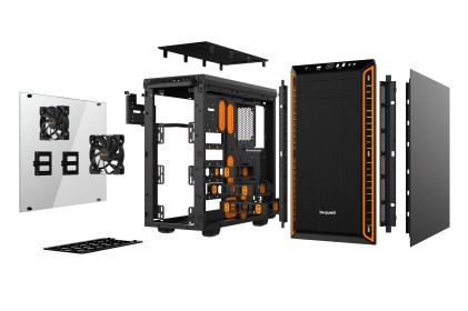 Be Quiet! Case Atx Pure Base 600 Window, 7 Hdd Slot, 2Xusb3.0, 1Xaudio I/O, Orange