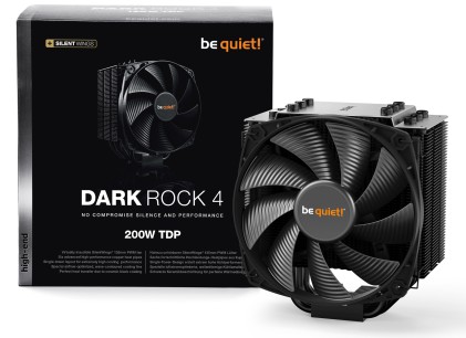 be quiet! Dark Rock 4 Processore Refrigeratore 13,5 cm Nero