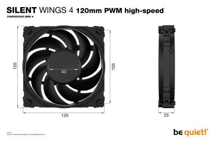 Be Quiet! Ventola Silent Wings 4 120Mm Pwm High-Speed