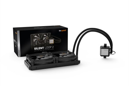 Be Quiet! Dissipatore A Liquido Silent Loop 2 280Mm All In One, 2 X 140Mm Pwm Fan, For Intel Socket: 1200/2066/115X/2011(-3) Square Ilm, For Amd Socket: Amd: Am4/Am3(+)