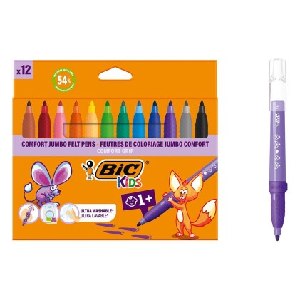 BIC 517250 marcatore Colori assortiti 12 pz