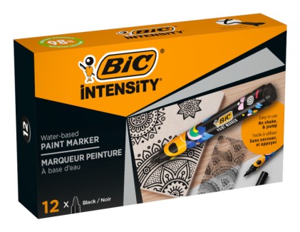 BIC Intensity evidenziatore 12 pz Tipo di punta Nero