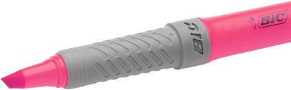 BIC Brite Liner Grip evidenziatore 12 pz Punta smussata Rosso