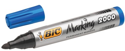 BIC 8209143 marcatore permanente Tipo di punta Blu 12 pz