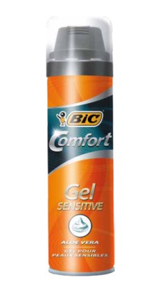 Gel da barba Bic Gel Sensitive Comfort - Facile da applicare - Contiene Aloe Vera - Capacit&agrave; 200ml