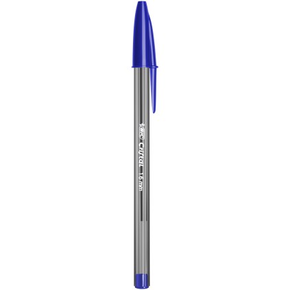 BIC Cristal Large, Penne blu a sfera (punta 1.6mm), confezione da 5 pezzi