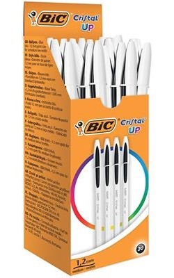 BIC Cristal Up Nero Penna a sfera Medio / 1 pezzo