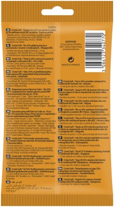 BIC Cristal Soft, Penne a Sfera in Colori Assortiti (Punta 1.2mm), Confezione da 10