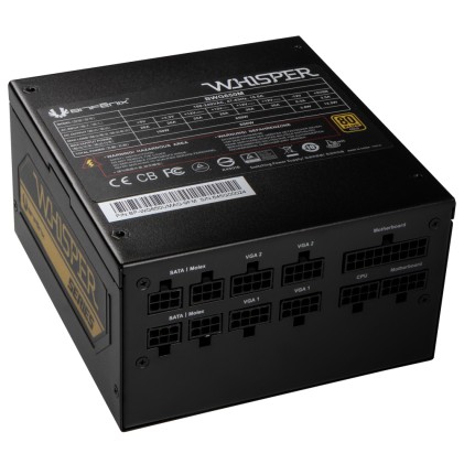 Alimentatore BitFenix Whisper M 80 Plus Gold, modular - 650 Watt