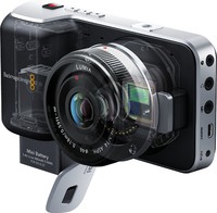 videocamere Blackmagic Design Pocket Cinema Videocamera palmare Full HD Nero