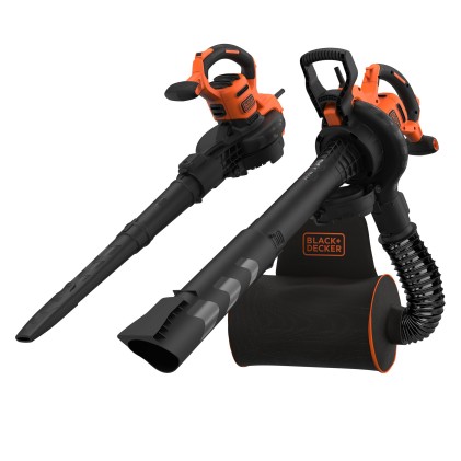 Black & Decker Spazzafoglie BEBLV300-QS soffiatore elettrico trituratore con soffiaggio fino a 315 Km/h 3KW