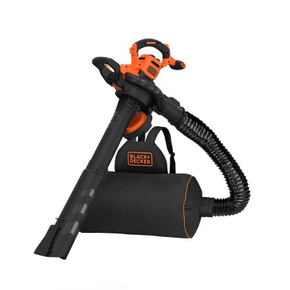 Black & Decker Spazzafoglie BEBLV300-QS soffiatore elettrico trituratore con soffiaggio fino a 315 Km/h 3KW