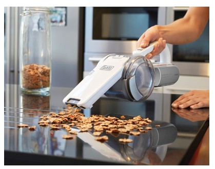 Black & Decker Aspirabriciole PV1820L-QW senza fili a batteria con bocchetta aspirante e doppio sistema di filtraggio 18V 27Wh