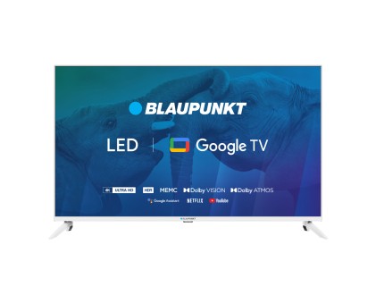 Tv 43 Blaupunkt 4K Dbt2 Google Tv Dvbt2 Dvbs2 New Smart Bianco Wifi