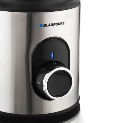 Blaupunkt BP4002 frullatore 1,5 L Frullatore da tavolo 1000 W Nero, Acciaio inox, Trasparente