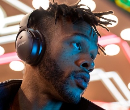 Bose QuietComfort 45 Auricolare Con cavo e senza cavo A Padiglione Musica e Chiamate USB tipo-C Bluetooth Nero