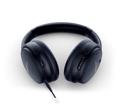 Bose QuietComfort 45 Auricolare Con cavo e senza cavo A Padiglione Musica e Chiamate USB tipo-C Bluetooth Blu